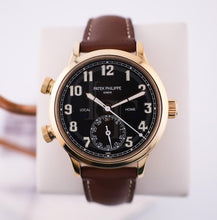 Load image into Gallery viewer, Patek Philippe Complications Calatrava Pilot Travel Time Rose Gold Brown Dial | 7234R-001