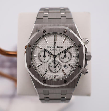 Audemars Piguet Royal Oak Stainless Steel Chronograph 41mm White Index Dial - 26320ST.OO.1220ST.02