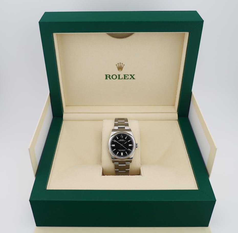 Rolex Oyster Perpetual 36 Watch - Domed Bezel - Black Index Dial - Oyster Bracelet - 2020 Release - 126000 bkio