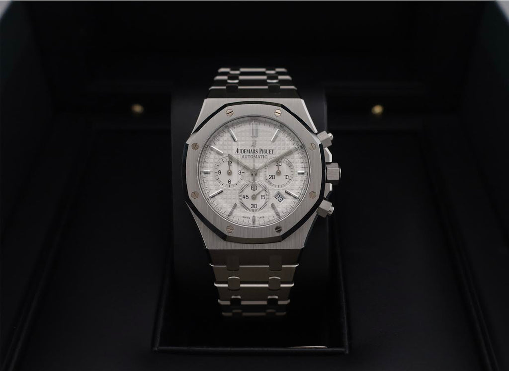 Audemars Piguet Royal Oak Stainless Steel Chronograph 41mm White Index Dial - 26320ST.OO.1220ST.02