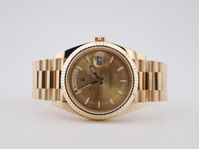 Load image into Gallery viewer, Rolex Day-Date 40 Yellow Gold Champagne Index Dial &amp; Fluted Bezel President Bracelet 228238 -