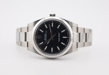 Load image into Gallery viewer, Rolex Steel Oyster Perpetual 39 Watch - Domed Bezel - Black Index Dial - 114300