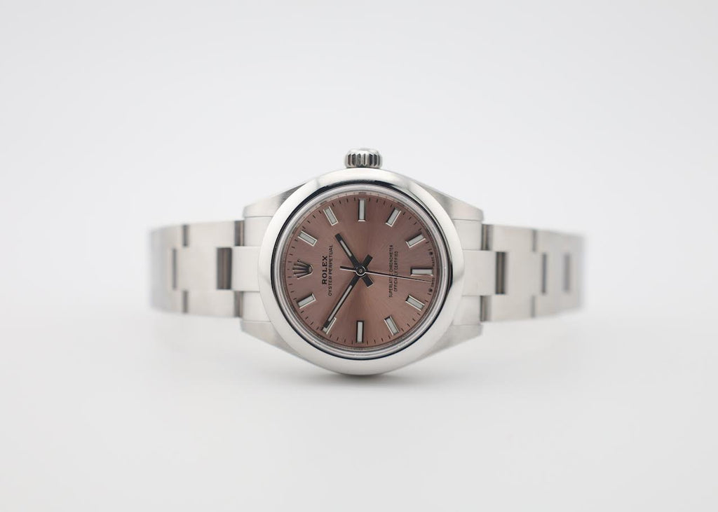 Rolex Oyster Perpetual 31 Watch - Domed Bezel - Pink Index Dial - Oyster Bracelet - 2020 Release - 277200 pio