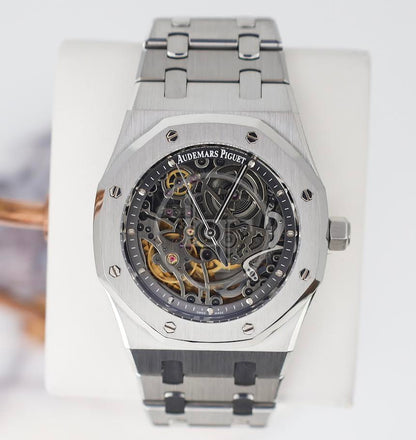 Audemars Piguet Royal Oak Openworked Selfwinding 39mm Black Skeleton Stainless Steel - 15305ST.OO.1220ST.01