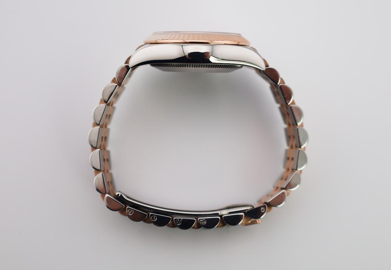 Rolex Datejust 31 Lady Midsize Rose Gold/Steel White Roman Dial & Fluted Bezel Jubilee Bracelet 178271