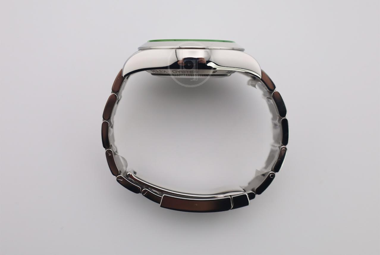 Rolex Milgauss Green Crystal Stainless Steel Blue Dial & Bezel Oyster Bracelet 116400GV