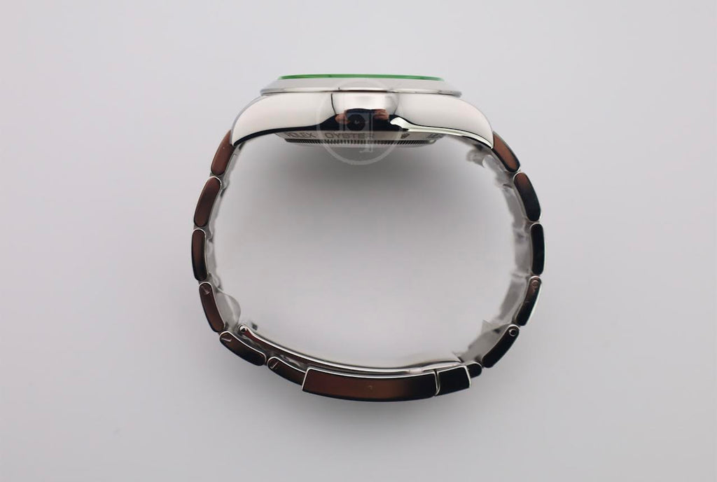 Rolex Milgauss Green Crystal Stainless Steel Blue Dial & Bezel Oyster Bracelet 116400GV