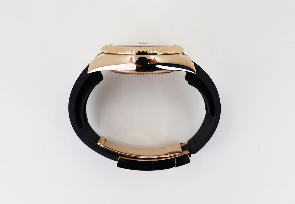 Rolex Everose Gold Sky-Dweller Watch - White Index Dial - Oysterflex Bracelet - 2020 Release - 326235 wi