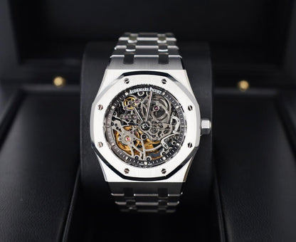 Audemars Piguet Royal Oak Openworked Selfwinding 39mm Black Skeleton Stainless Steel - 15305ST.OO.1220ST.01