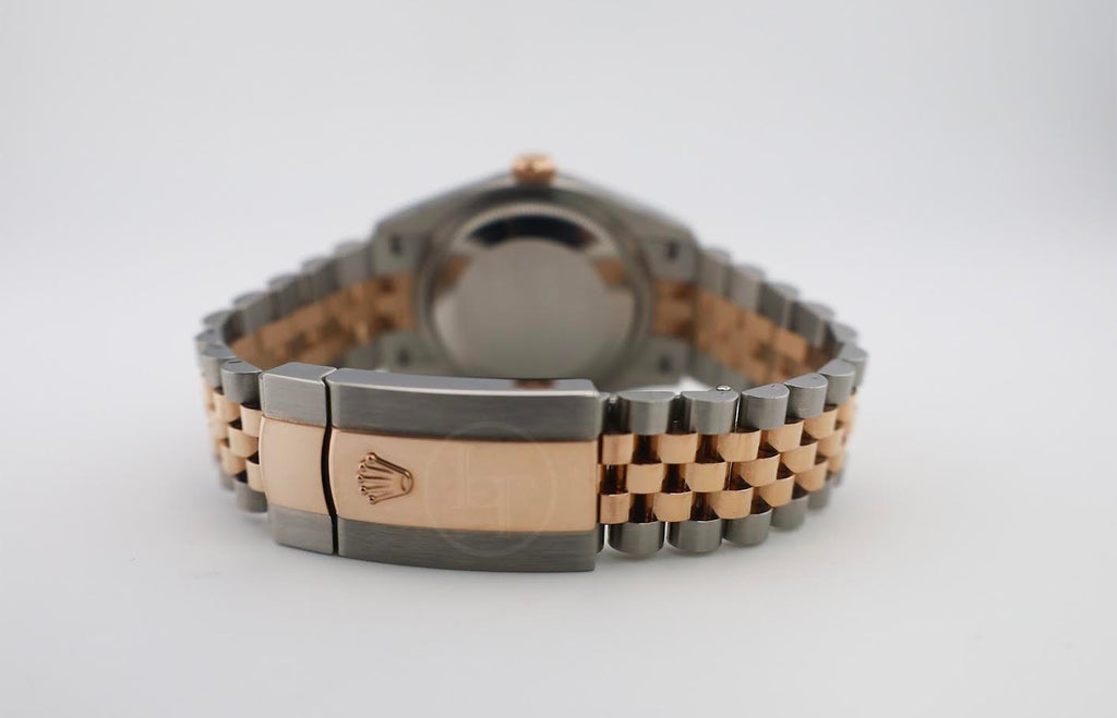 Rolex Datejust 36 Rose Gold/Steel White Index Dial & Fluted Bezel Jubilee Bracelet 126231