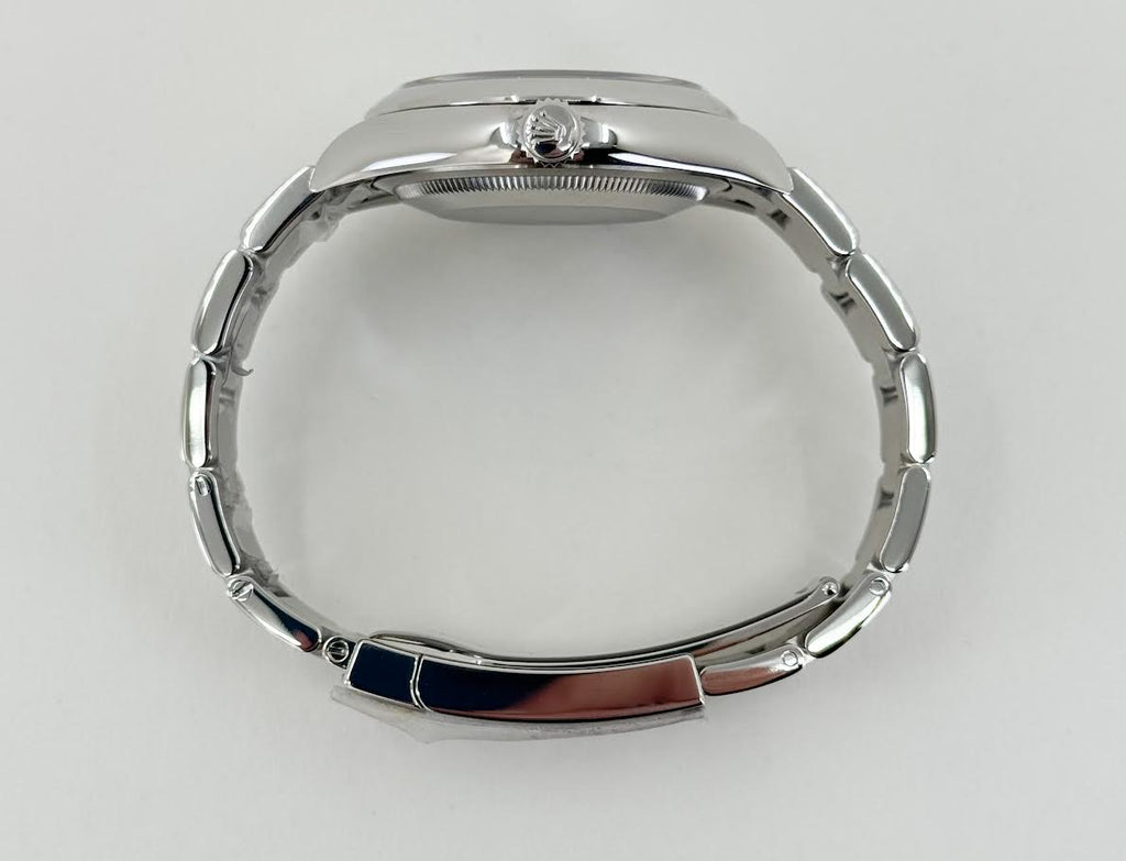 Rolex Oyster Perpetual 36 Watch - Domed Bezel - Blue Index Dial - Oyster Bracelet - 2020 Release - 126000 bluio