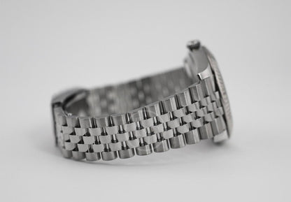 Rolex Datejust 41 White Gold/Steel Black Index Dial Fluted Bezel Jubilee Bracelet 126334 -