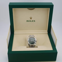 Load image into Gallery viewer, Rolex Day-Date 40 Platinum Olive Green Roman Dial &amp; Smooth Bezel President Bracelet 228206 -