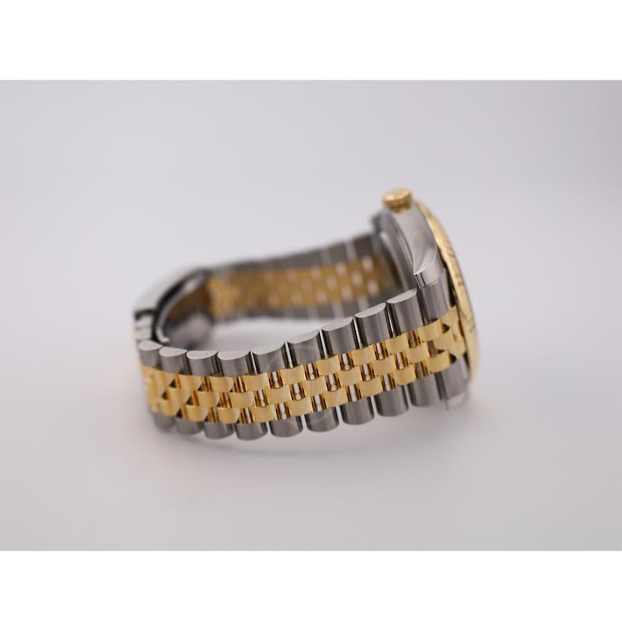 Rolex Datejust 41 Yellow Gold/Steel Black Index Dial Fluted Bezel Jubilee Bracelet 126333 -
