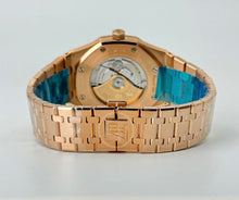 Load image into Gallery viewer, Audemars Piguet Royal Oak Selfwinding Rose Gold 41mm Blue Index Bracelet Watch - 15400OR.OO.1220OR.03
