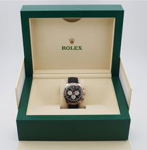 Load image into Gallery viewer, Rolex Daytona Rose Gold Bright Black/Sundust Dial Oysterflex Rubber Bracelet - 126515LN