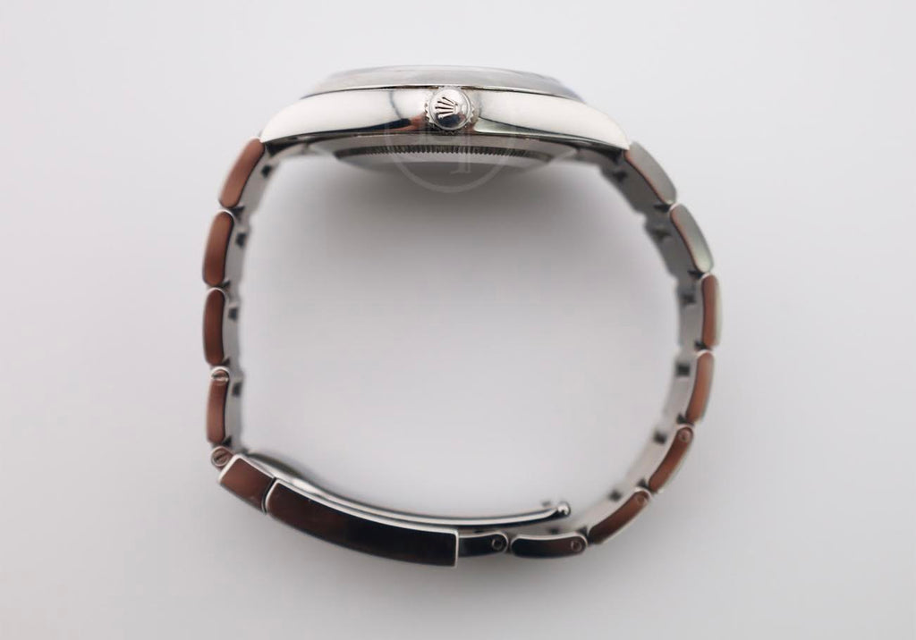 Rolex Oyster Perpetual 41 Watch - Domed Bezel - Blue Index Dial - Oyster Bracelet - 2020 Release - 124300 bluio