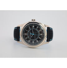 Load image into Gallery viewer, Patek Philippe Calatrava Date Sweep Seconds White Gold Black Carbon Motif Dial Sky Blue | 6007G-011