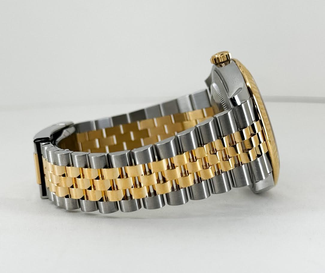 Rolex Datejust 41 Yellow Gold/Steel Champagne Index Dial Fluted Bezel Jubilee Bracelet 126333 -