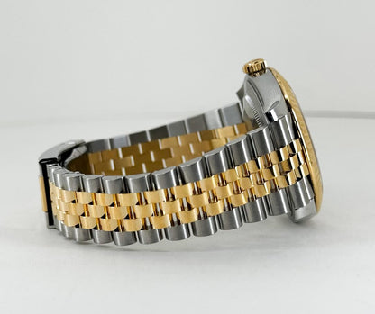 Rolex Datejust 41 Yellow Gold/Steel Champagne Index Dial Fluted Bezel Jubilee Bracelet 126333 -