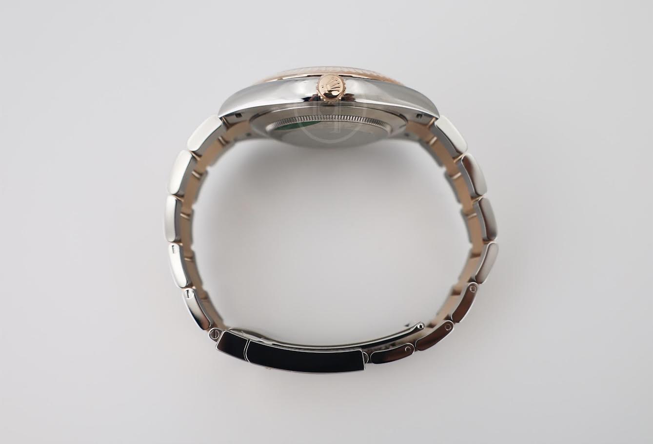 Rolex Datejust 41 Rose Gold/Steel Sundust Index Dial Fluted Bezel Oyster Bracelet 126331 -