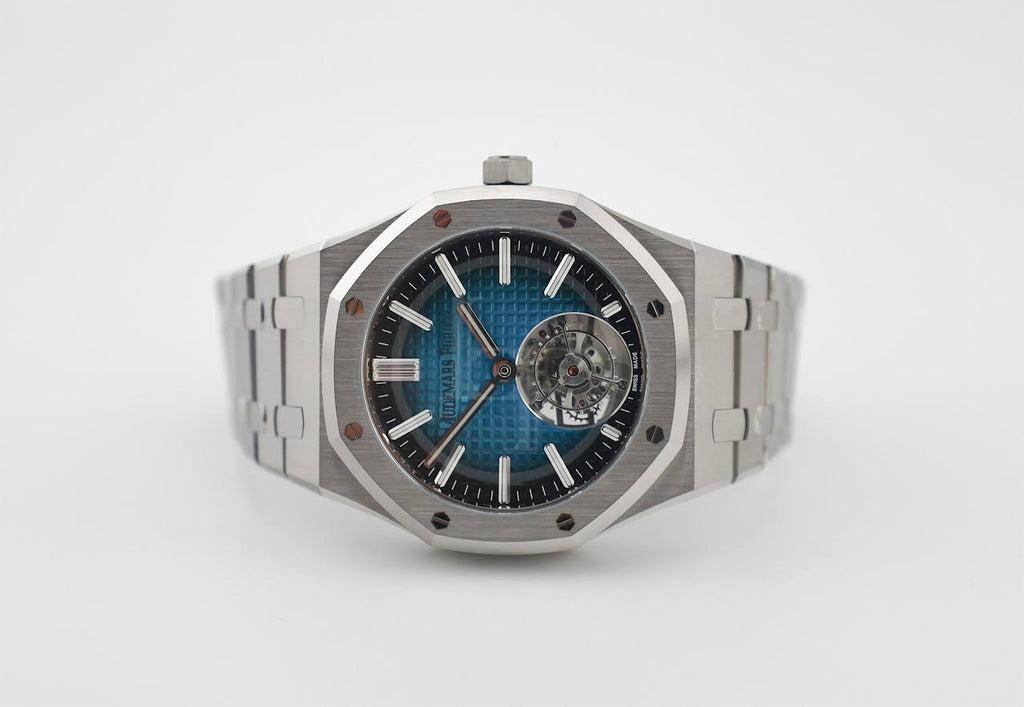 Audemars Piguet Royal Oak 41mm Flying Tourbillion Titanium Blue-Green Dial | 26730TI.OO.1320TI.04