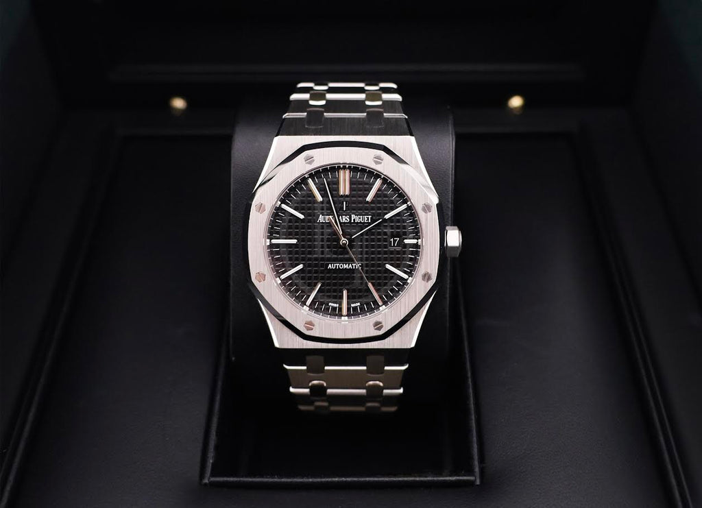 Audemars Piguet Royal Oak Selfwinding Watch - 41mm - Stainless Steel - Black Dial - Calibre 3120-Black Dial 41mm-15400ST.OO.1220ST.01