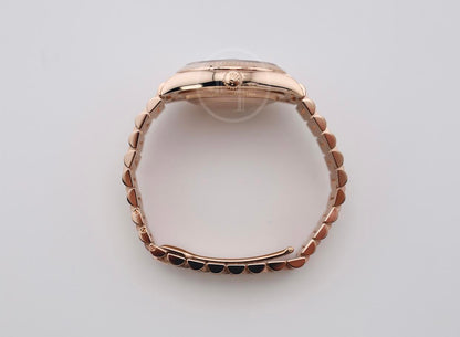 Rolex Day-Date 36 mm President Rose Gold Green Aventurine Diamond Dial Fluted Bezel - 128235