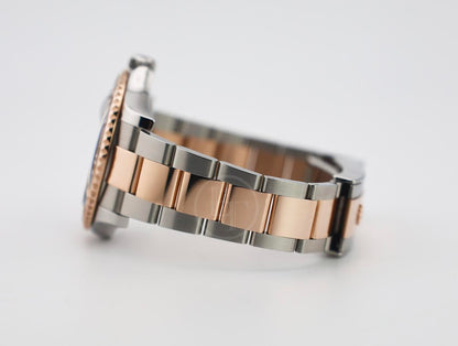 Rolex Yacht-Master 40 Everose Rose Gold/Steel Chocolate Brown Dial Gold Bezel Oyster Bracelet 126621