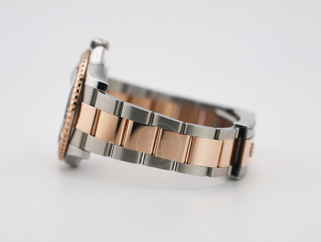 Rolex Yacht-Master 40 Everose Rose Gold/Steel Chocolate Brown Dial Gold Bezel Oyster Bracelet 126621