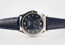 Load image into Gallery viewer, Patek Philippe Complications Annual Calendar Moon Phases White Gold Blue Baguette Diamond Dial | 5396G-017