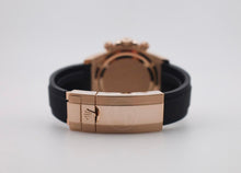 Load image into Gallery viewer, Rolex Daytona Rose Gold Bright Black/Sundust Dial Oysterflex Rubber Bracelet - 126515LN