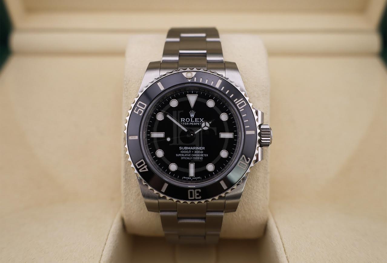 Rolex Submariner No Date Stainless Steel Black Dial & Ceramic Bezel Oyster Bracelet 114060