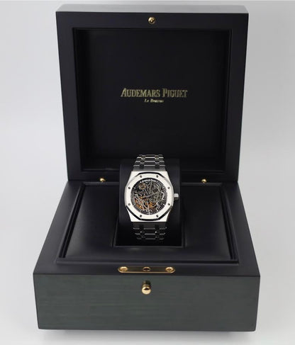 Audemars Piguet Royal Oak Openworked Selfwinding 39mm Black Skeleton Stainless Steel - 15305ST.OO.1220ST.01
