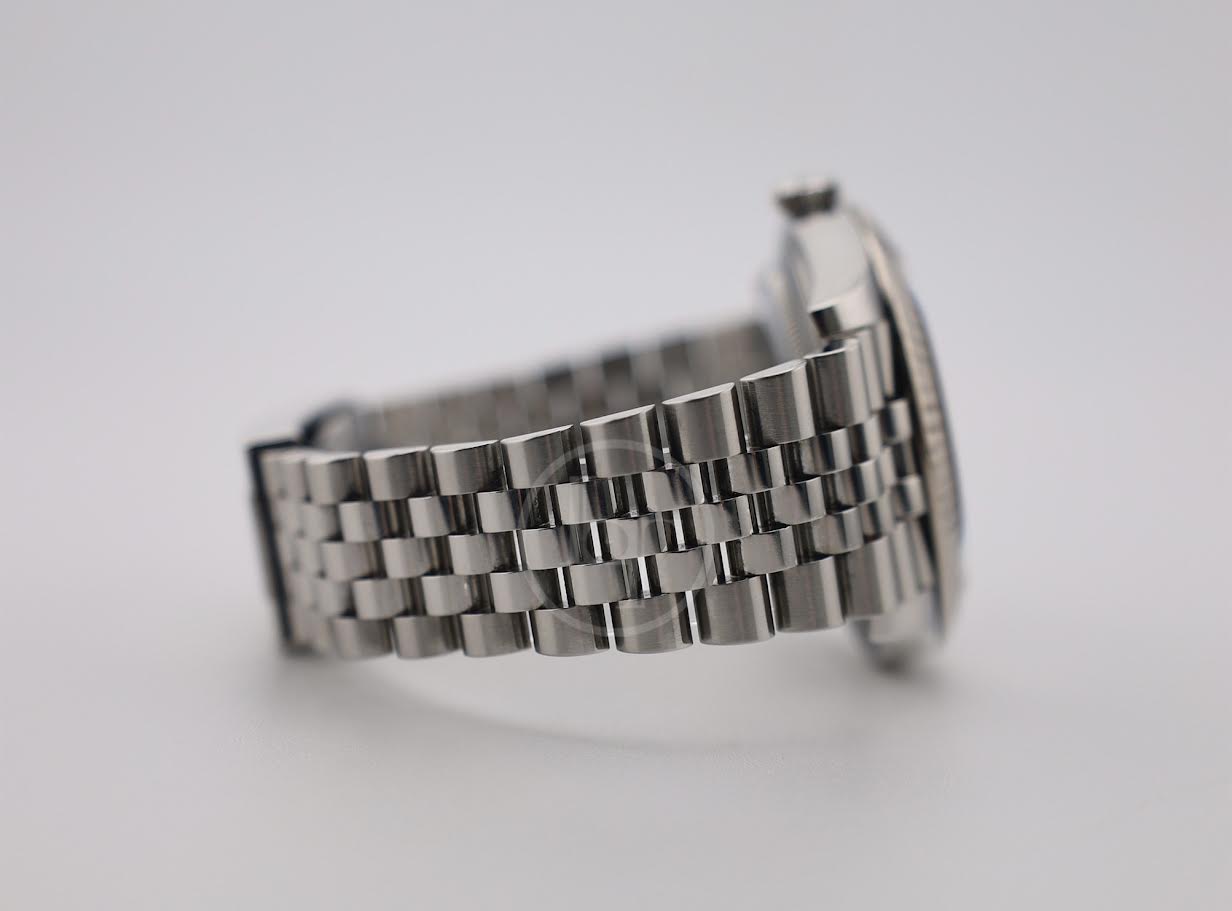 Rolex Datejust 41 White Gold/Steel Silver Index Dial Fluted Bezel Jubilee Bracelet 126334 -