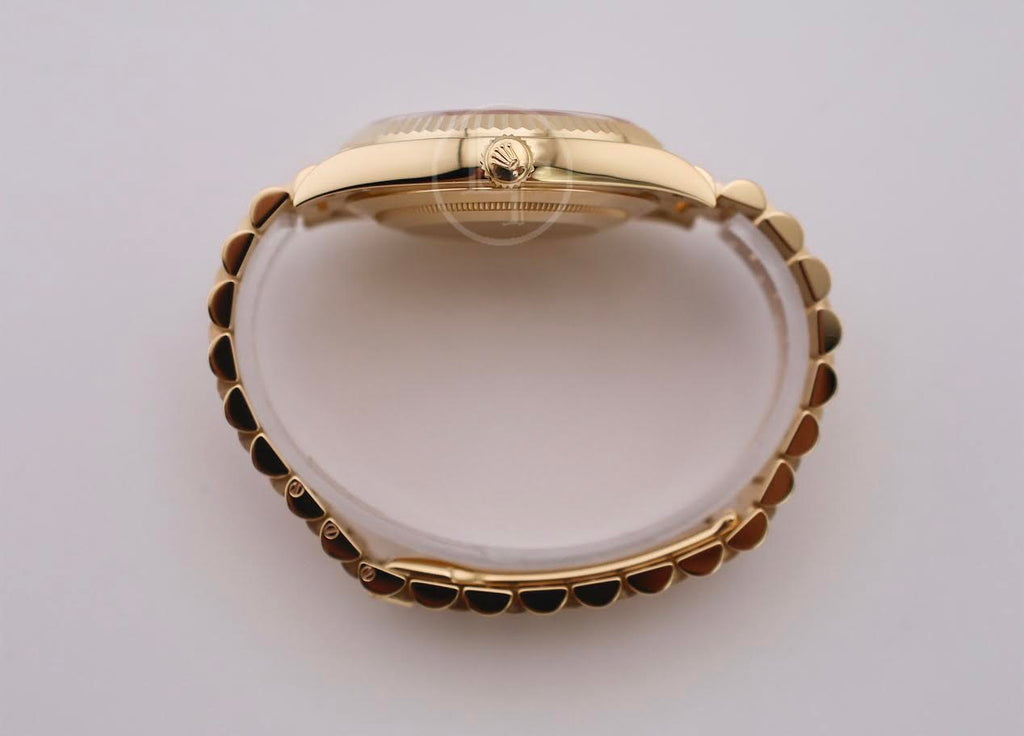 Rolex Day-Date 40 Yellow Gold Champagne Index Dial & Fluted Bezel President Bracelet 228238 -
