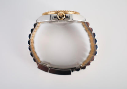 Rolex GMT-Master II Yellow Gold/Steel Black Dial 40mm Jubilee Bracelet Watch - 126713GRNR