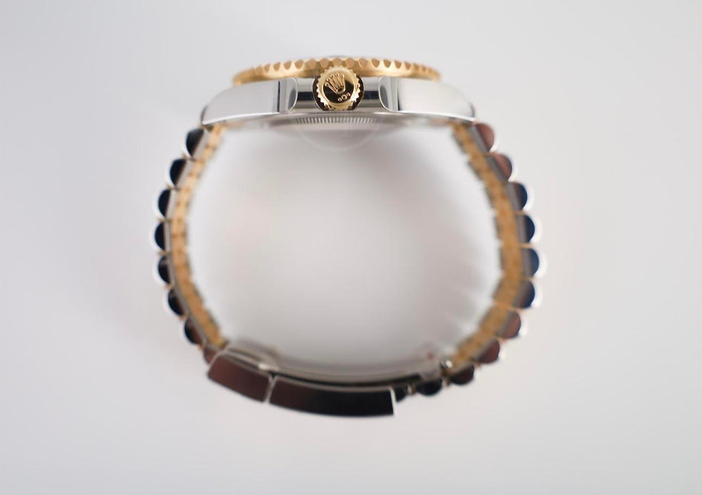 Rolex GMT-Master II Yellow Gold/Steel Black Dial 40mm Jubilee Bracelet Watch - 126713GRNR