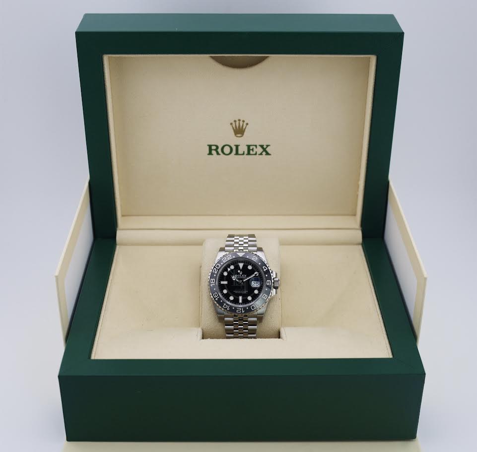 Rolex GMT-Master II 40mm Black Dial Cerachrom Bezel Jubilee Bracelet - 126710GRNR | 2024 Model