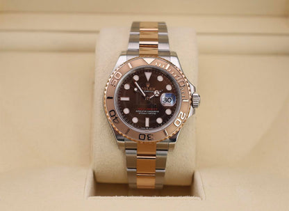Rolex Yacht-Master 40 Everose Rose Gold/Steel Chocolate Brown Dial Gold Bezel Oyster Bracelet 126621