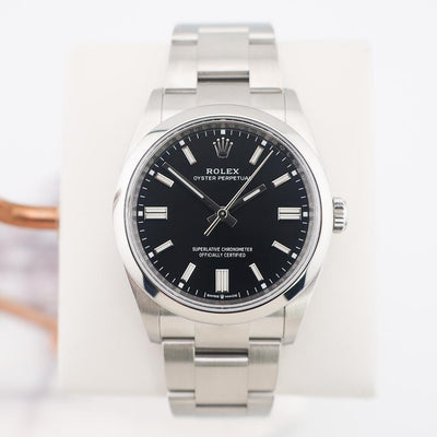 Rolex Oyster Perpetual 36 Watch - Domed Bezel - Black Index Dial - Oyster Bracelet - 2020 Release - 126000 bkio