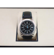 Load image into Gallery viewer, Patek Philippe Calatrava Date Sweep Seconds White Gold Black Carbon Motif Dial Sky Blue | 6007G-011