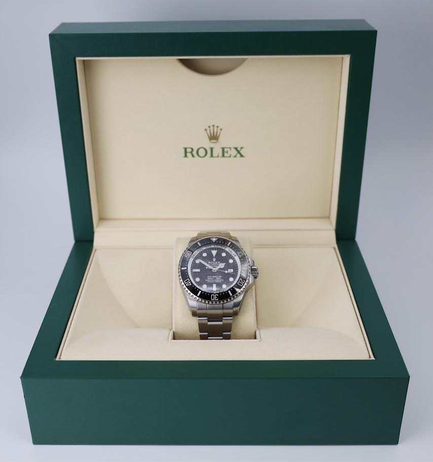 Rolex Deepsea-44mm Stainless Steel Black Ceramic Black Dial Watch - 116660