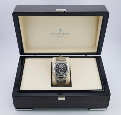Patek Philippe Nautilus Annual Calendar Moon Phases Stainless Steel Grey Dial | 5726/1A-001