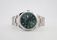 Load image into Gallery viewer, Rolex Datejust 36 Stainless Steel Mint Green Index Dial &amp; Smooth Domed Bezel Oyster Bracelet 126200