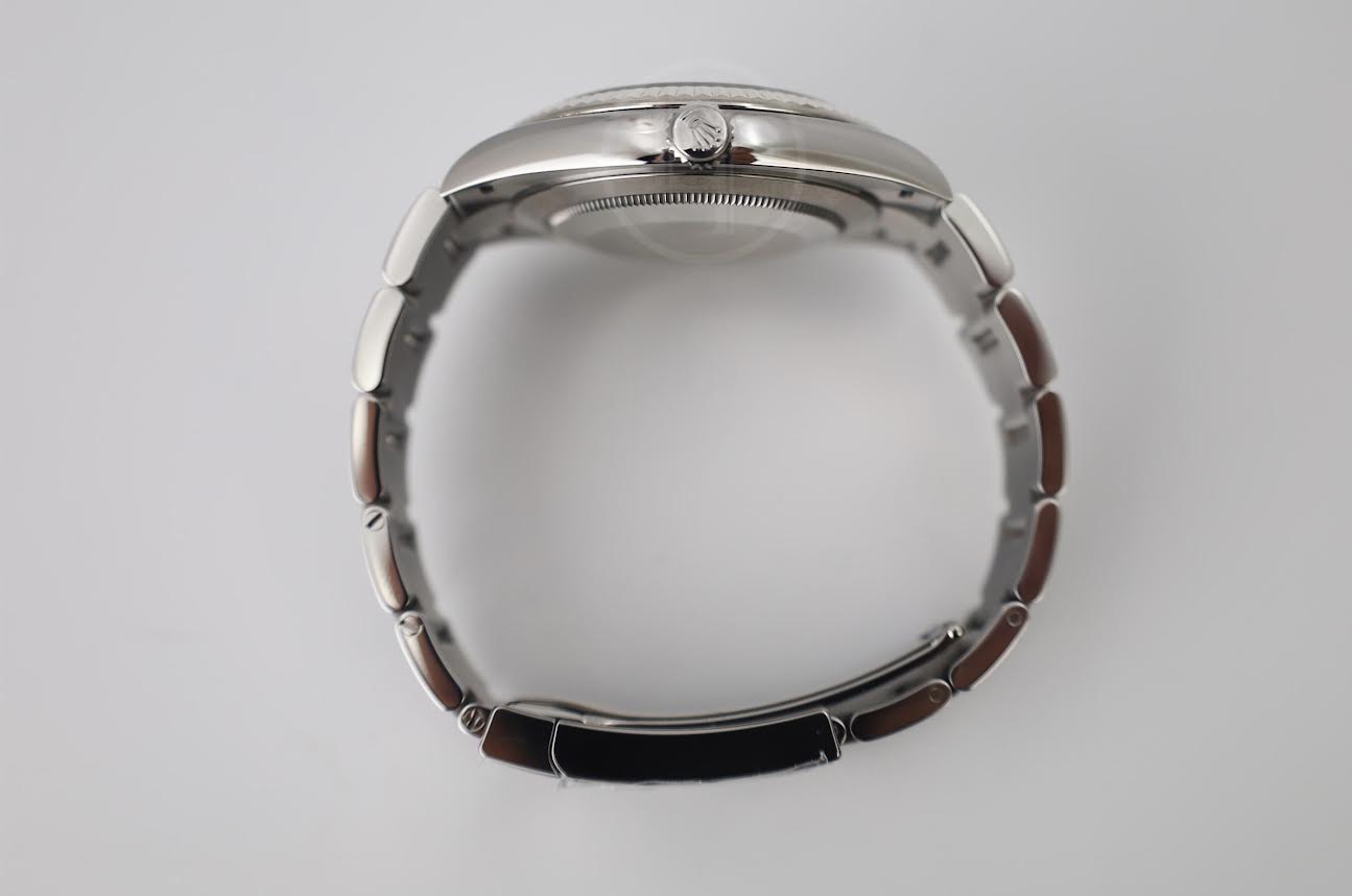 Rolex Datejust 41 White Gold/Steel Blue Index Dial Fluted Bezel Oyster Bracelet 126334 -