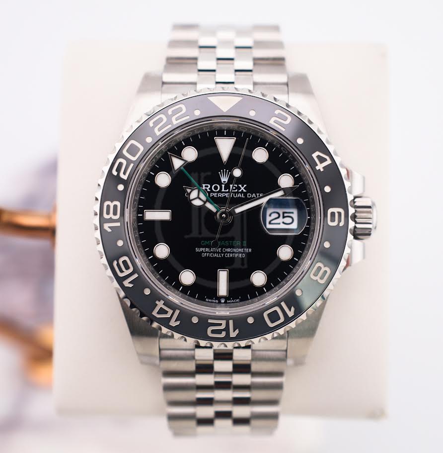 Rolex GMT-Master II 40mm Black Dial Cerachrom Bezel Jubilee Bracelet - 126710GRNR | 2024 Model