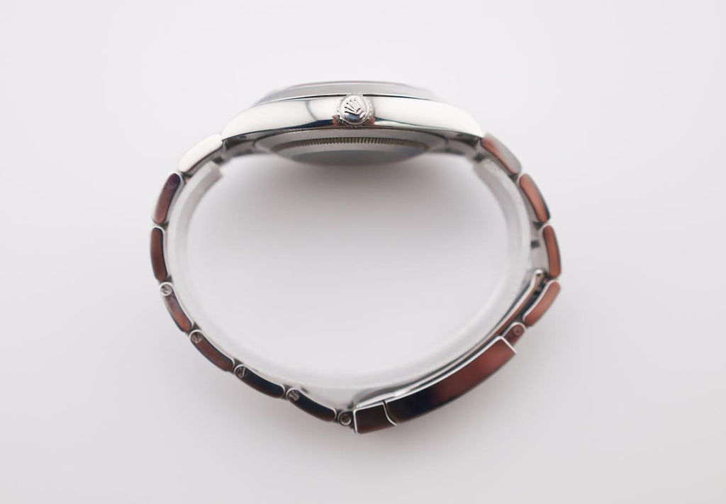 Rolex Oyster Perpetual 41 Watch - Domed Bezel - Coral Red Index Dial - Oyster Bracelet - 2020 Release - 124300 reio