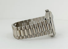 Load image into Gallery viewer, Rolex White Gold Day-Date 40 Watch - Fluted Bezel - Meteorite Baguette Diamond Dial - President Bracelet - 228239 mtdp