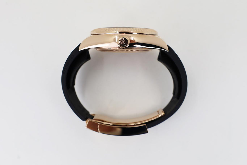 Rolex Everose Gold Sky-Dweller Watch - White Index Dial - Oysterflex Bracelet - 2020 Release - 326235 wi